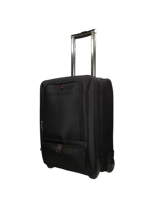 Enrico Benetti Cornell fekete 2 kerekű laptoptáska/kabin bőrönd 75005 001