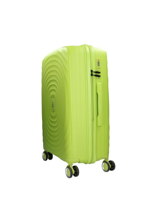 Benzi 5751 M zöld közepes méretű bőrönd 