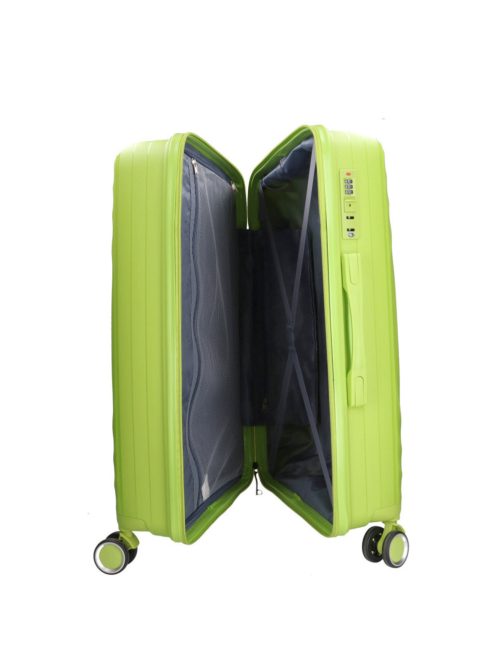 Benzi 5751 M zöld közepes méretű bőrönd 