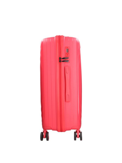 Benzi 5751 M piros közepes méretű bőrönd