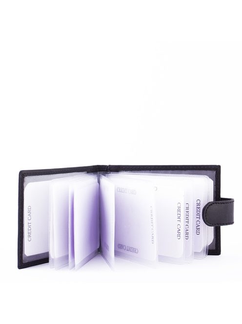 La Scala DK13 bőr fekete kártyatartó