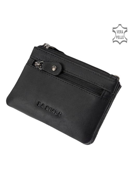 La Scala SE302 fekete fekete bőr kulcstartó