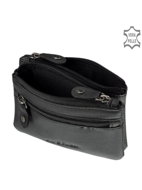 La Scala SE302 fekete fekete bőr kulcstartó