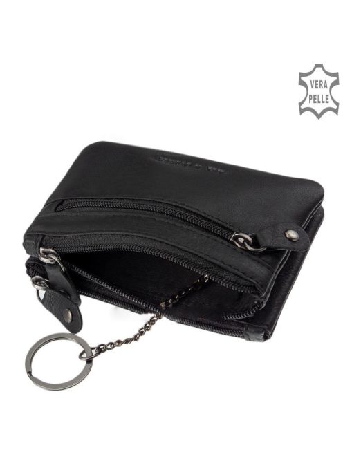 La Scala SE302 fekete fekete bőr kulcstartó