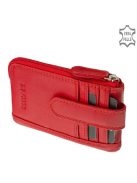 La Scala SE202 piros bőr kulcstartó