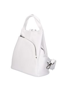 Olasz bőr 013555 fehér hátizsák