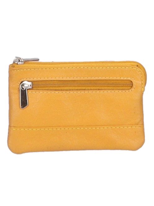 251 sárga virágos bőr kulcstartó