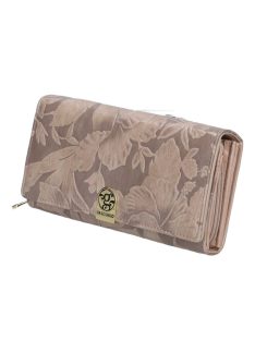 Gregorio HL106 bézs virágos női pénztárca