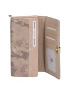 Gregorio HL106 bézs virágos női pénztárca