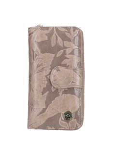 Gregorio HL116 bézs virágos női pénztárca