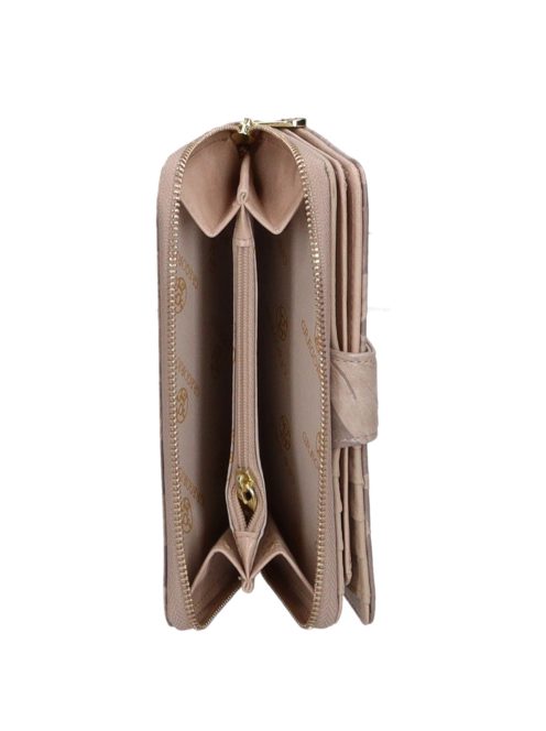 Gregorio HL116 bézs virágos női pénztárca