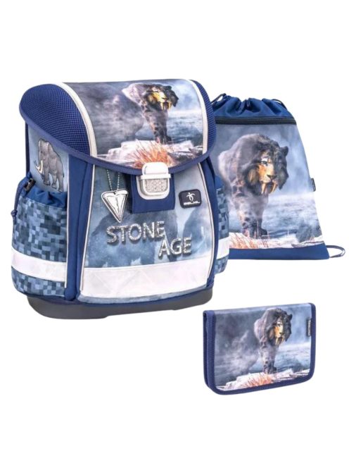 Belmil Stone Age elsős iskolatáska szett
