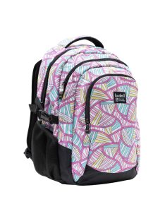   Budmil Edwin rózsaszín türkiz mintás iskolatáska 10110149/S77