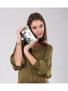 Anekke Peace & Love 38869-907 fekete fehér pénztárca