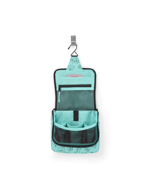 Reisenthel IO4062 Toiletbag S kids cats and dogs mint kozmetikai táska