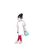 Reisenthel IO4062 Toiletbag S kids cats and dogs mint kozmetikai táska