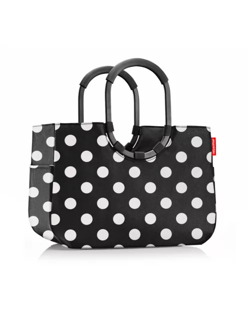 Reisenthel OR7072 Loopshopper L frame dots white női bevásárlótáska