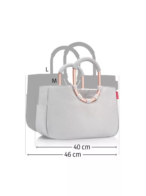 Reisenthel OR6043 Loopshopper L frame twist coffee női bevásárlótáska