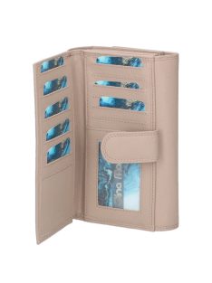 Gina Monti 2322 taupe bőr női pénztárca