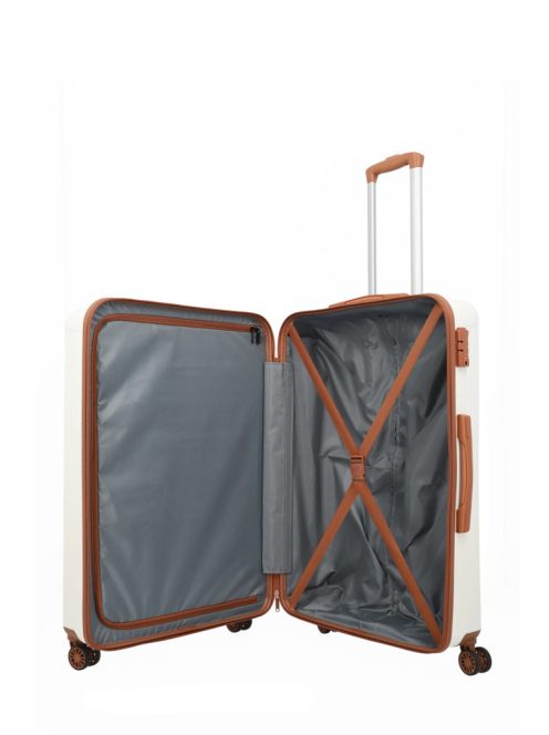 Travelite Bali L fehér nagy méretű bőrönd 