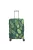 Travelite bőröndhuzat M közepes méretű zöld leveles