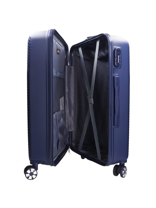 Benzi 5775 L kék nagy méretű bőrönd