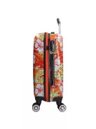 Benzi 5748 S narancs virágos kabinbőrönd