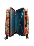 Benzi 5748 L narancs virágos nagy méretű bőrönd