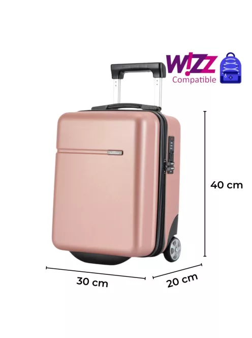 Bontour Wizzair kabinbőrönd rosegold 40x30x20 cm