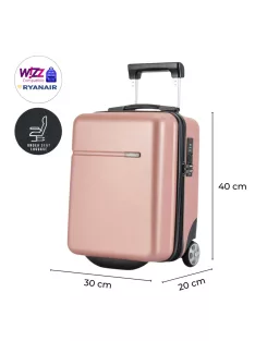   Bontour Wizzair ülés alatti bőrönd XS méret rosegold 40x30x20 cm