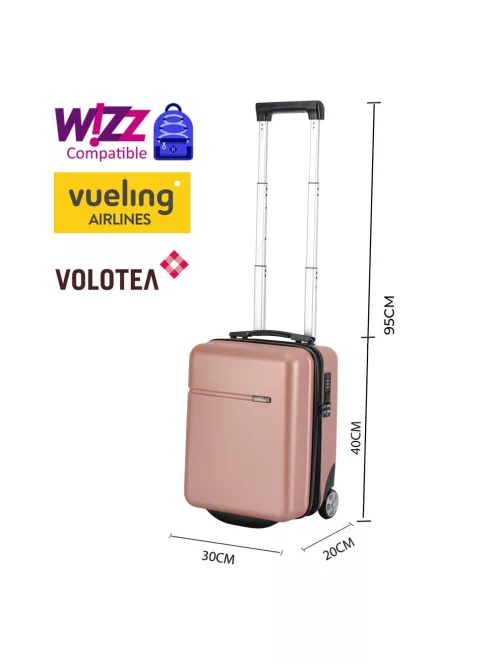 Bontour Wizzair kabinbőrönd rosegold 40x30x20 cm