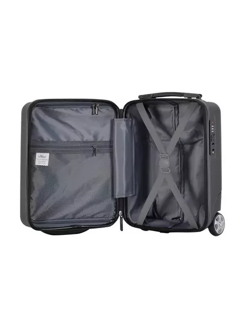 Bontour Wizzair és Ryanair ülés alatti bőrönd XS méret fekete underseater 40x30x20 cm