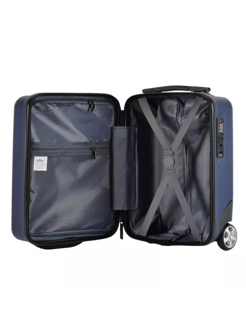 Bontour Wizzair és Ryanair ülés alatti bőrönd XS méret kék underseater 40x30x20 cm