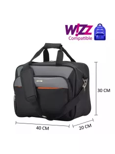 Wizzair 2110 fekete kabintáska 40x30x20 cm