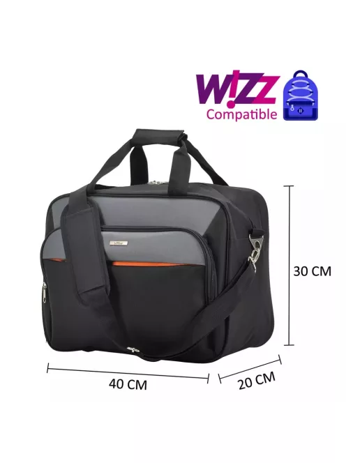 Wizzair 2110 fekete kabintáska 40x30x20 cm