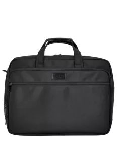 Bontour 2108 fekete bővíthető laptoptáska 17,3