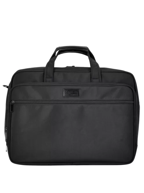 Bontour 2108 fekete bővíthető laptoptáska 17,3
