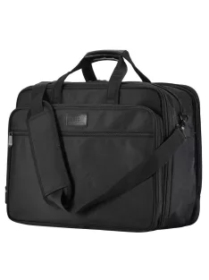 Bontour 2108 fekete bővíthető laptoptáska 17,3