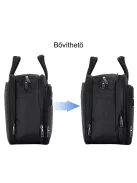 Bontour 2108 fekete bővíthető laptoptáska 17,3