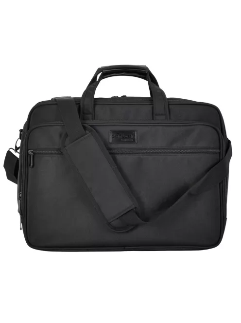 Bontour 2108 fekete bővíthető laptoptáska 17,3