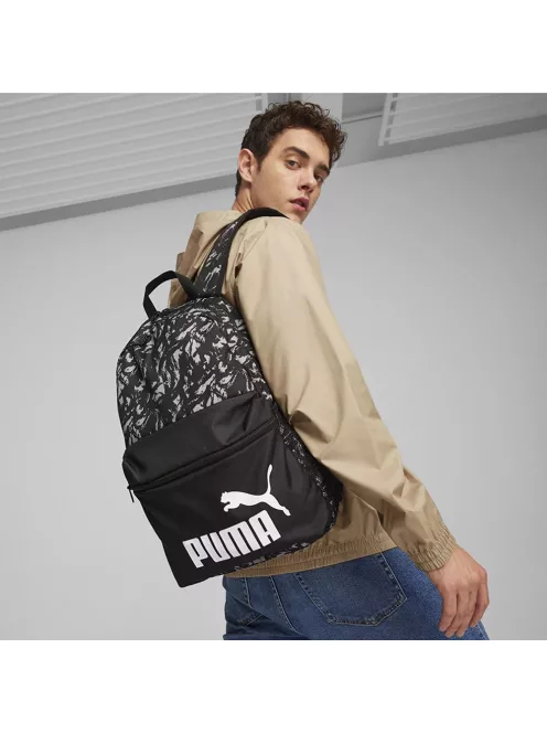 Puma Phase AOP fekete mintás hátizsák