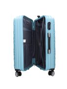 Benzi 5753 M macaron kék közepes méretű bőrönd