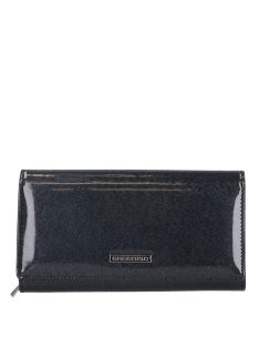 Gregorio PT-121 fekete női lakk bőr pénztárca