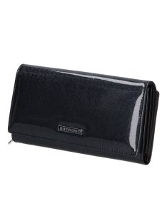 Gregorio PT-121 fekete női lakk bőr pénztárca