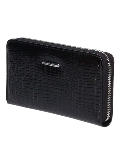 Jennifer Jones 5247-2 fekete lakk bőr női pénztárca