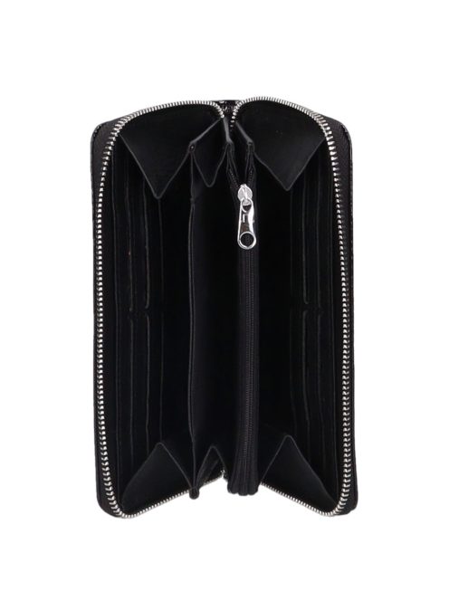 Jennifer Jones 5247-2 fekete lakk bőr női pénztárca