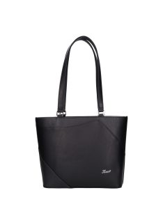 Karen 1522 fekete rostbőr női válltáska