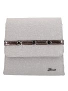 Karen 9516 ezüst rostbőr női alkalmi táska