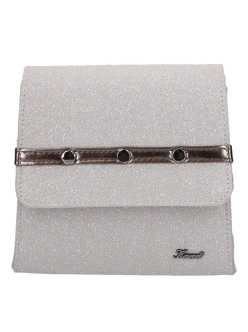 Karen 9516 ezüst rostbőr női alkalmi táska