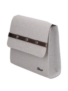 Karen 9516 ezüst rostbőr női alkalmi táska